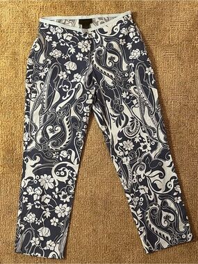 Vintage The Limited Navy & light blue capris